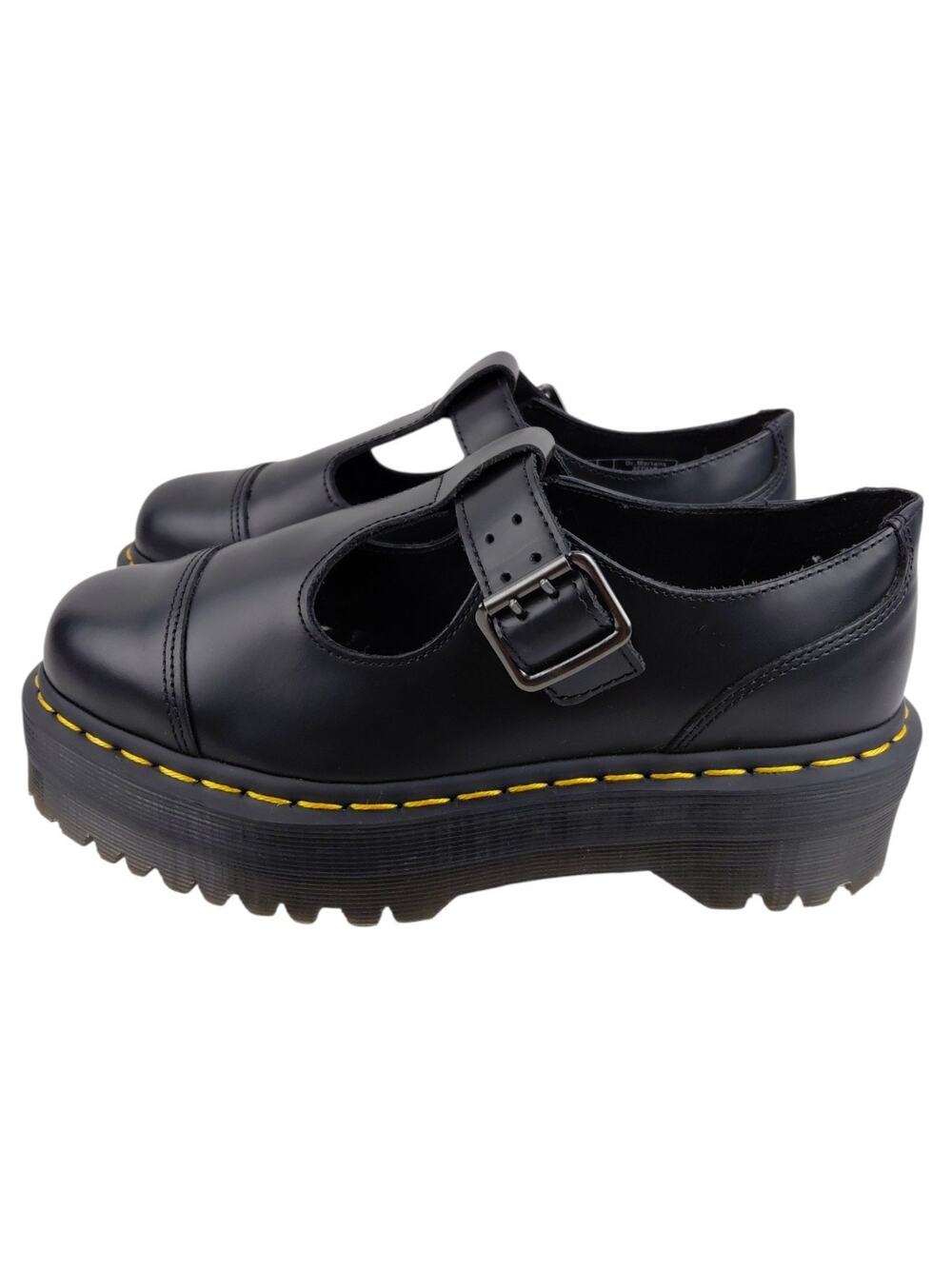 DR DOC MARTENS Bethan Platform Shoes Women's Sie 8 Smooth Leather Oxford